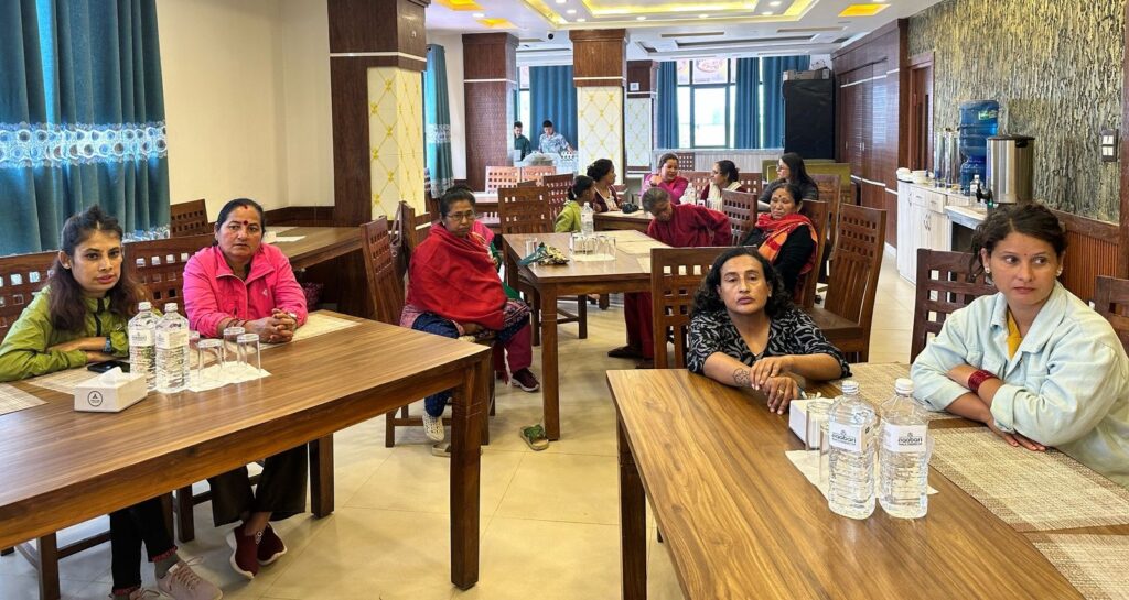 अपाङ्गता भएका महिला तथा अभिभावकलाई लैङ्गिकतामा आधारित हिंसा सम्बन्धि १ दिने अभिमुखीकरण तालिम