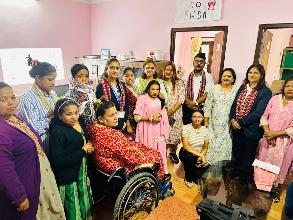 अपाङ्गता भएका महिलालाई सिप बिकास तालिम पश्चात उद्यम सञ्चालन र आर्थिक सशक्तिकरण बिउ पुजि बितरण कार्यक्रम
